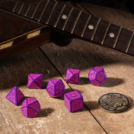 The Witcher Dice Set. Dandelion - the Conqueror of Hearts - rollespils terninger - Q-Workshop